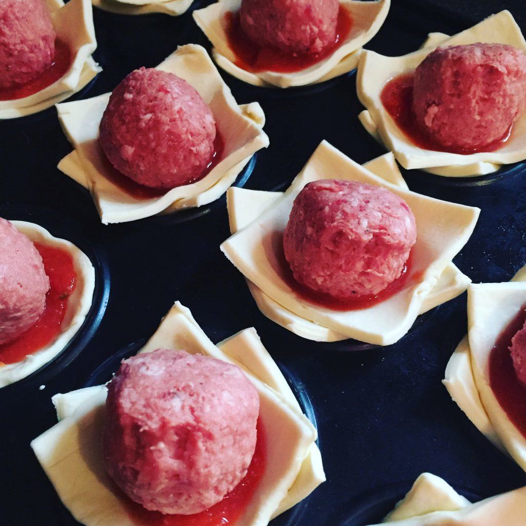 Cheesy Meatball Puffs Baby Led Weaning Recipes by Natalie Peall