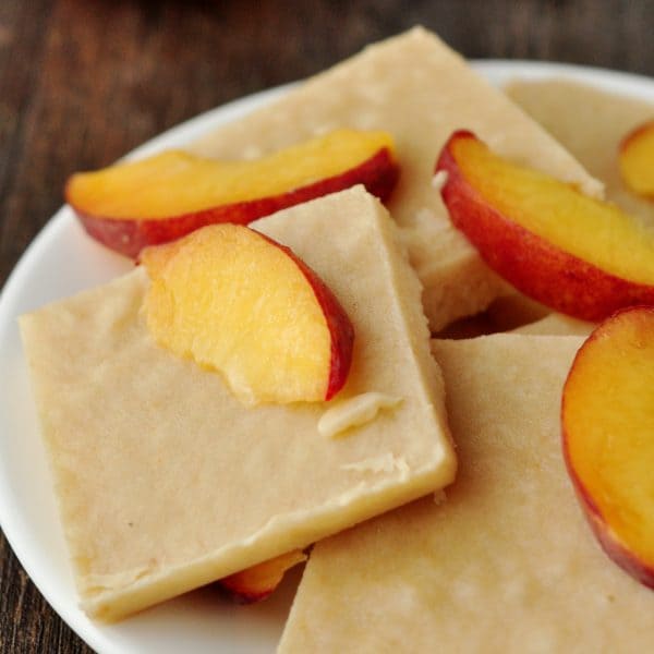 Peach and Peanut Frozen Yoghurt Bark Baby Led Weaning Recipes by